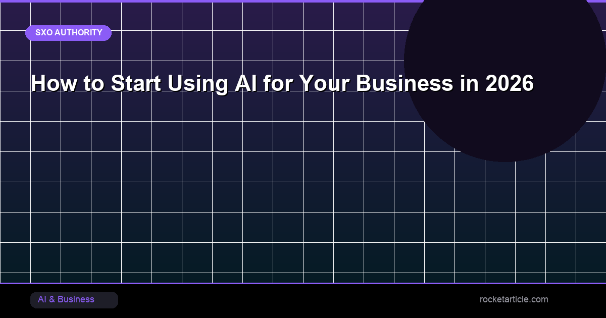 How to Start AI Business 2026 - SXO Authority
